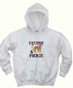Festive And Fierce Ugly Christmas Hoodie 3 Festive And Fierce Ugly Christmas Hoodie 4