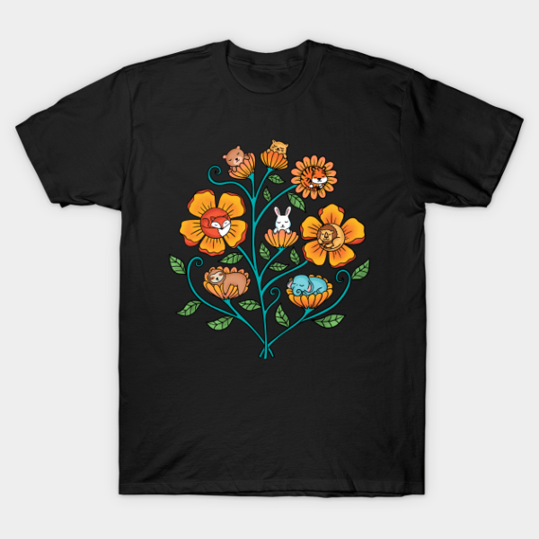 Flowers animals T-Shirt Unisex