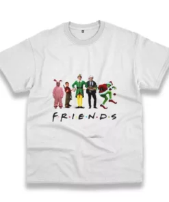 Friends Christmas Movie Watching Funny Christmas T Shirt 4