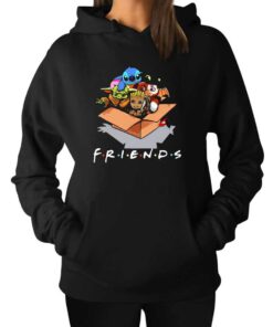 Friends Yoda Toothles Gizmo Stitch And Groot Hoodie 1