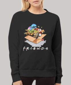 Friends Yoda Toothles Gizmo Stitch And Groot Hoodie 1 Friends Yoda Toothles Gizmo Stitch And Groot Hoodie 2