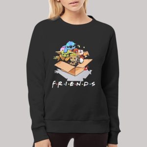 Friends Yoda Toothles Gizmo Stitch And Groot Hoodie