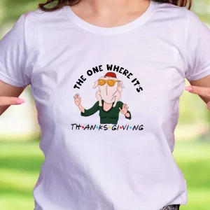 Friendsgiving Meaning Thanksgiving Vintage T Shirt 2