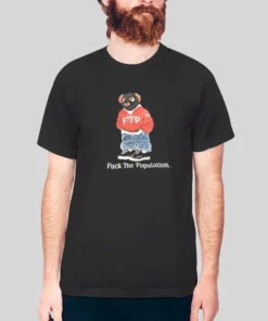 Fuck the Population Ftp Bear Hoodie 2