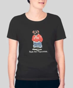 Fuck the Population Ftp Bear Hoodie 3