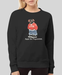 Fuck the Population Ftp Bear Hoodie 4