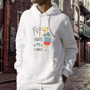 Fun Hurts My Lungs Rudy Bobs Burger Thanksgiving Hoodie 3