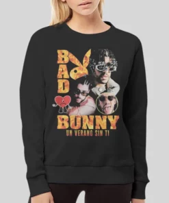 Funny Bad Bunny Playboy Hoodie 2
