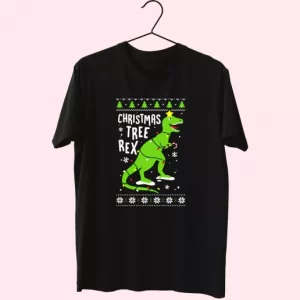 Funny Christmas Tree Rex T Rex T Shirt Xmas Design 4