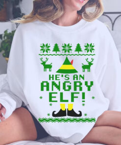 Funny Elf Quote Ugly Christmas Sweatshirt 1