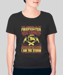 Funny Firefighter I Am The Storm Hoodie 2