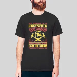 Funny Firefighter I Am The Storm Hoodie 4