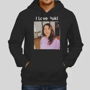 Funny I Love Pokimane Valentine Hoodie