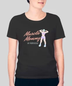 Funny In Progress Muscle Mommy Hoodie 3