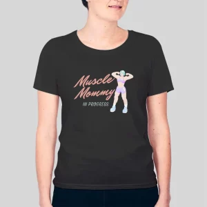 Funny In Progress Muscle Mommy Hoodie 3