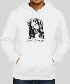 Funny Jesus Loves You Hoodie 1
