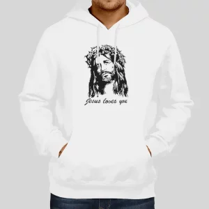 Funny Jesus Loves You Hoodie