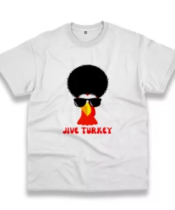 Funny Jive Turkey Hair Thanksgiving Vintage T Shirt 1