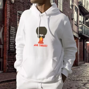 Funny Jive turkey hair Thanksgiving Hoodie 3