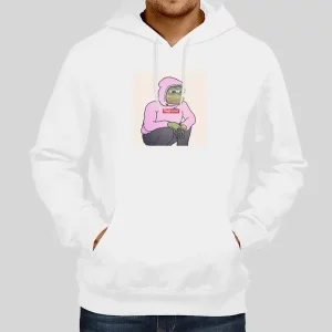 Funny Meme Pepe The Frog Pink Hoodie