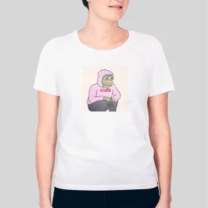 Funny Meme Pepe The Frog Pink Hoodie