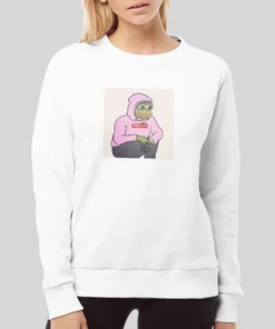 Funny Meme Pepe The Frog Pink Hoodie 3