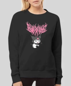 Funny My Melody and Kuromi Split Pullover Hoodie 4