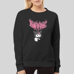 Funny My Melody and Kuromi Split Pullover Hoodie 4