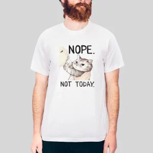 Funny Nope Not Today Cat Hoodie