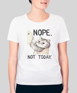 Funny Nope Not Today Cat Hoodie 3