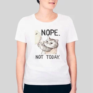 Funny Nope Not Today Cat Hoodie 3