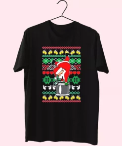 Funny Santa Claus Keg Stand T Shirt Xmas Design 1