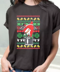 Funny Santa Claus Keg Stand T Shirt Xmas Design 2
