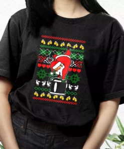 Funny Santa Claus Keg Stand T Shirt Xmas Design 3
