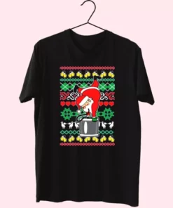 Funny Santa Claus Keg Stand T Shirt Xmas Design 4