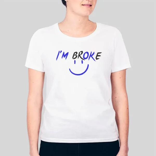 Funny Smiley Im Broken Hoodie