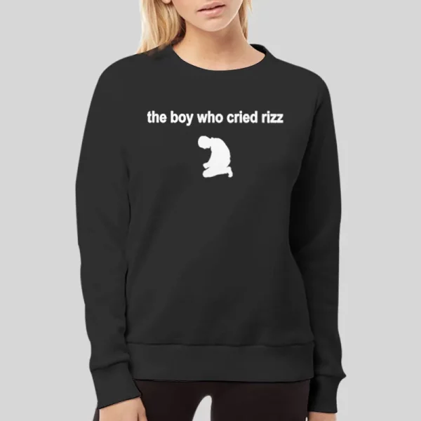 Funny The Boy Who Cried Rizz Hoodie