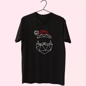 Geometric Santa Father T Shirt Xmas Design 4