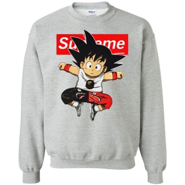 Goku BAPE x Supreme Sweatshirt