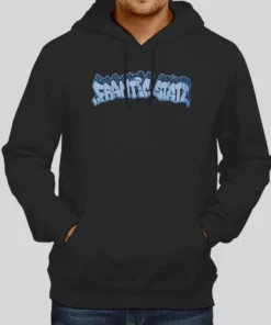 Graffiti Frantic Black Hoodie 1