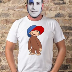 Graphic Big Cap Curious George Tee Shirt