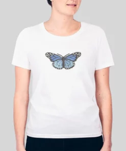 Graphic Blue Butterfly Brandy Melville Hoodie 2 Graphic Blue Butterfly Brandy Melville Hoodie 3