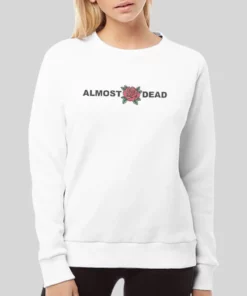 Graphic Rose Almost Dead Hoodie 4