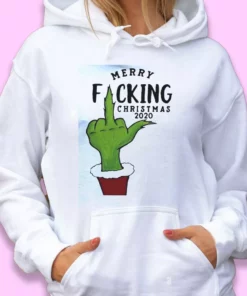 Grinch Hand Merry Fucking Christmas Ugly Christmas Hoodie 1 Grinch Hand Merry Fucking Christmas Ugly Christmas Hoodie 2