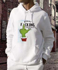 Grinch Hand Merry Fucking Christmas Ugly Christmas Hoodie 2 Grinch Hand Merry Fucking Christmas Ugly Christmas Hoodie 3