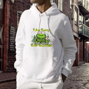 Grinch I Am Sorry The Nice Nurse Is On Vacation Ugly Christmas Hoodie 3