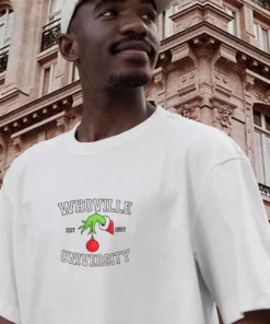 Grinch Whoville University Est 1957 Funny Christmas T Shirt 2 Grinch Whoville University Est 1957 Funny Christmas T Shirt 3