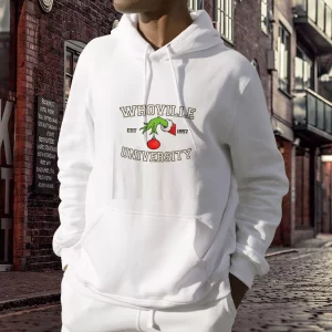 Grinch Whoville University Est 1957 Ugly Christmas Hoodie 3