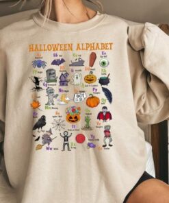 Halloween Alphabet Sweatshirt 1 Halloween Alphabet Sweatshirt 2