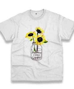 Happiness Is Being Gammy Life Sunflower Casual Earth Day T Shirt 1